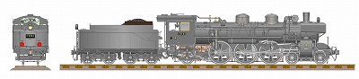 1958年頃 長崎機関区 LP42、ボックス動輪、タブレットキャッチャー撤去、増炭受け